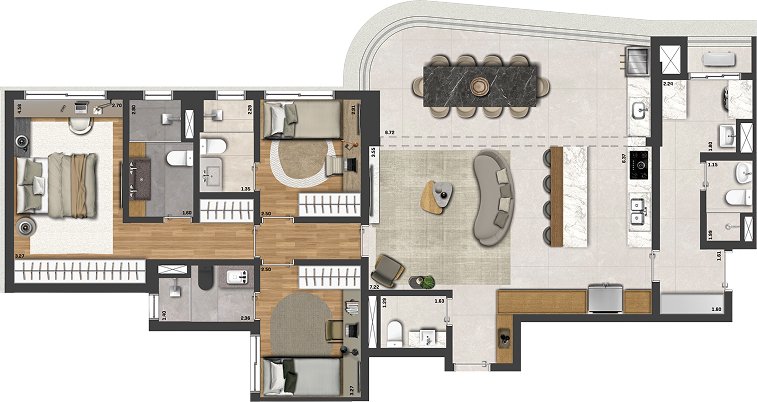 Torre 3 - Planta 133m²